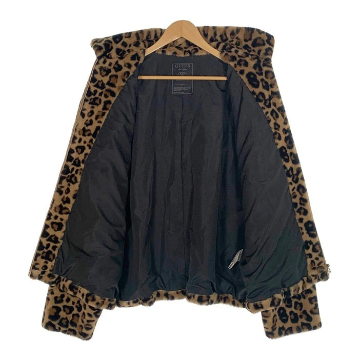 GUESS ゲス 18AW atmos アトモス Fake Fur Jacket レオパード フェイクファー ジャケット M13W8610AT Size L 福生店