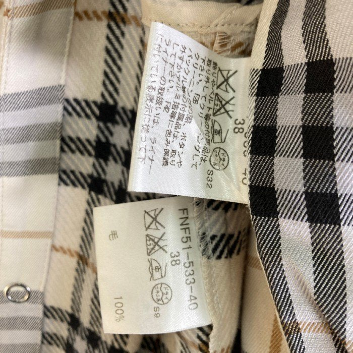 BURBERRY BLUE LABEL バーバリー ブルーレーベル FNF51-533-40 ライナー付き トレンチコート ベージュ size38 瑞穂店