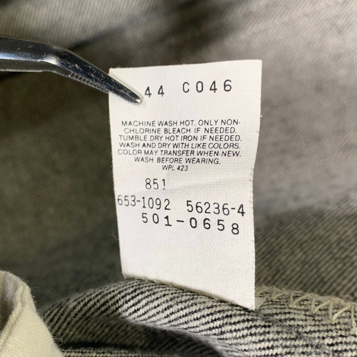 90's Levi's リーバイス 501 ボタン裏653 カンヌキ ボタンフライ デニムパンツ ブラック 501-6508 USA製 Size W38 L32 福生店