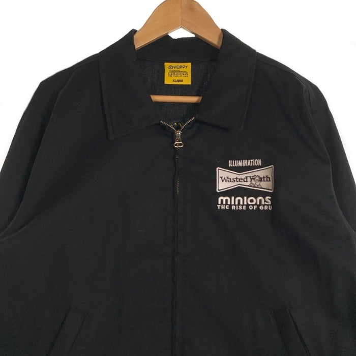 Wasted Youth ウエステッドユース Minions ミニオンズ Verdy ヴェルディー ワークジャケット ブラック Size XL 福生店