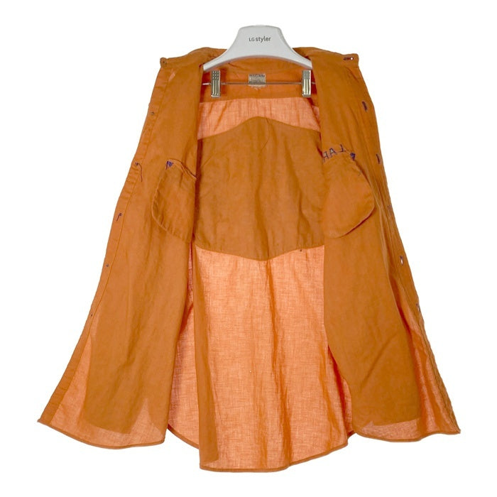 US古着 40's TEXBESTUNIFORM ワークシャツ オレンジ size15 瑞穂店