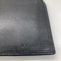 BVLGARI ブルガリ グレインカーフレザー ロゴクリップ 札 カード入れ 長財布 ブラック 瑞穂店