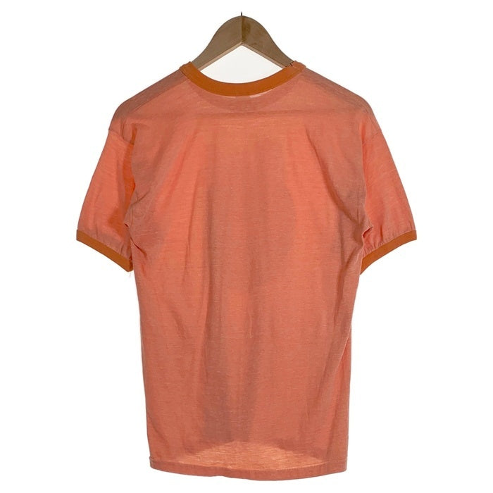 70-80's Elvis エルヴィス・プレスリー プリント リンガーTシャツ オレンジ Size M-L 相当 福生店