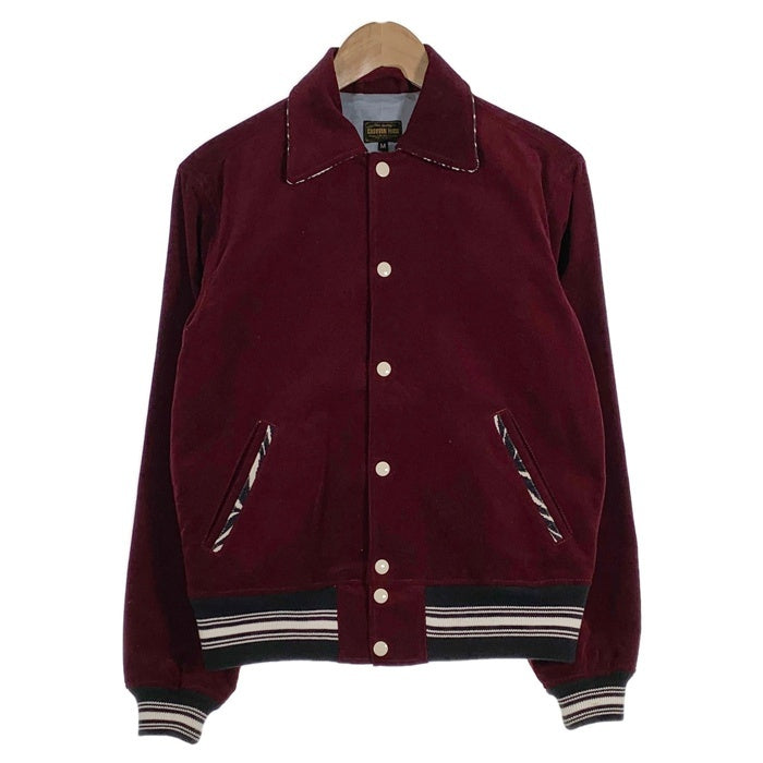 GROOVIN HIGH グルービンハイ コーデュロイ スタジャン ジャケット スナップボタン ボルドー Size M 福生店