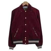 GROOVIN HIGH グルービンハイ コーデュロイ スタジャン ジャケット スナップボタン ボルドー Size M 福生店