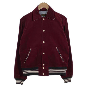 GROOVIN HIGH グルービンハイ コーデュロイ スタジャン ジャケット スナップボタン ボルドー Size M 福生店