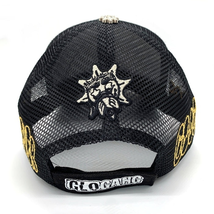 GLO GANG グローギャング Dead Sun Trucker Hat デッドサン トラッカーハット ブラック メッシュキャップ ブラック 福生店