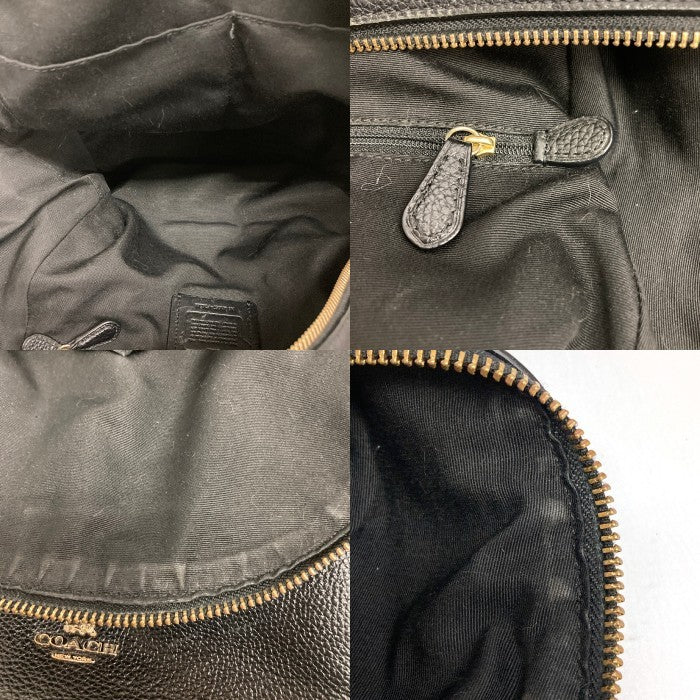 COACH コーチ M1657-F38288 レザー リュック ブラック※擦れあり 瑞穂店