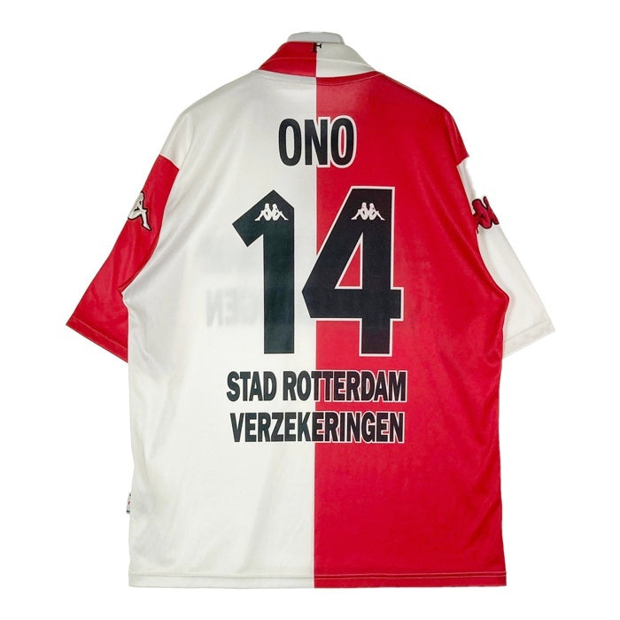 Kappa カッパ 2001-2002 Feyenoord フェイエノールト ホーム ユニフォーム 小野伸二 ホワイトxレッド sizeL 瑞穂店
