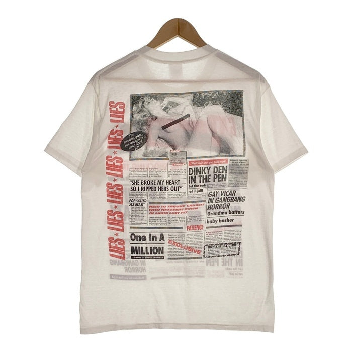 80's GUNS N ROSES ガンズアンドローゼズ GN'R LIES TEE プリントTシャツ ホワイト Spring Ford USA製 Size XL 福生店