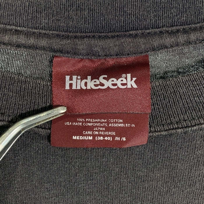 TENDERLOIN テンダーロイン Hide and Seek ハイドアンドシーク イーグルプリント 半袖 Tシャツ チャコールグレー Size M 福生店