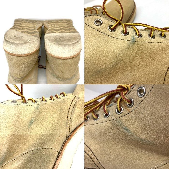 REDWING レッドウィング 8167 2011年製 スウェード レースアップブーツ ベージュ size26.5cm 瑞穂店