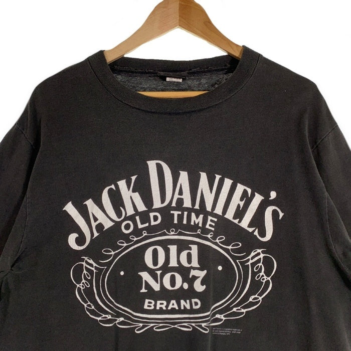 90's JACK DANIEL'S ジャックダニエル プリントTシャツ ブラック Size XL 福生店