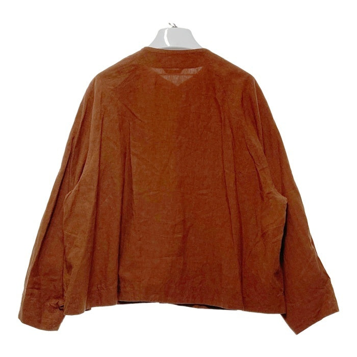 ARTS&SCIENCE アーツアンドサイエンス リネン ブラウス シャツ ブラウン 長袖 0241-L2089-1030 Size 1 瑞穂店