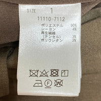 CLANE クラネ 11110-7112 SEMI WIDE TUCK PANTS タックパンツ ベージュ size1 瑞穂店