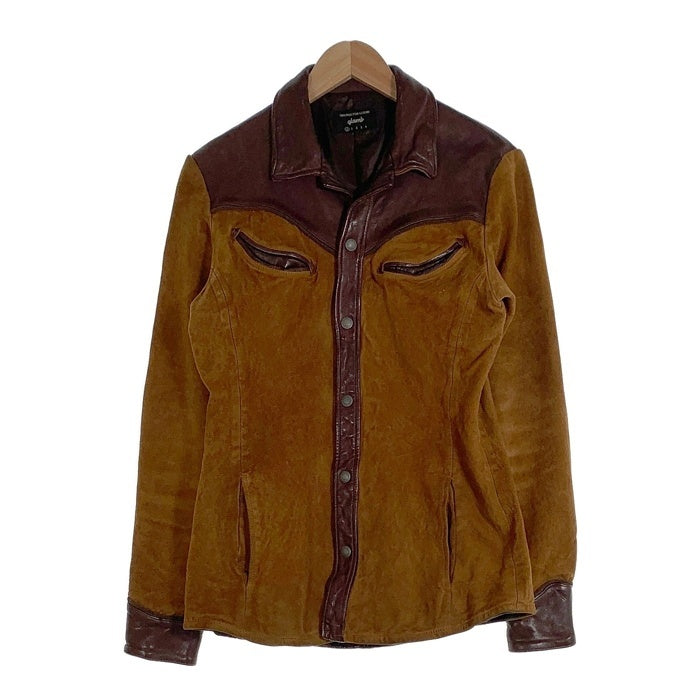 glamb グラム Western Leather JKT ウエスタンレザージャケット 羊革 ブラウン GB0418/JKT05 Size 0 福生店