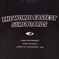 sharpeye surfboards シャープアイ サーフボード RHC ロンハーマン ボックスロゴ プリントTシャツ ブラック Size XL 福生店