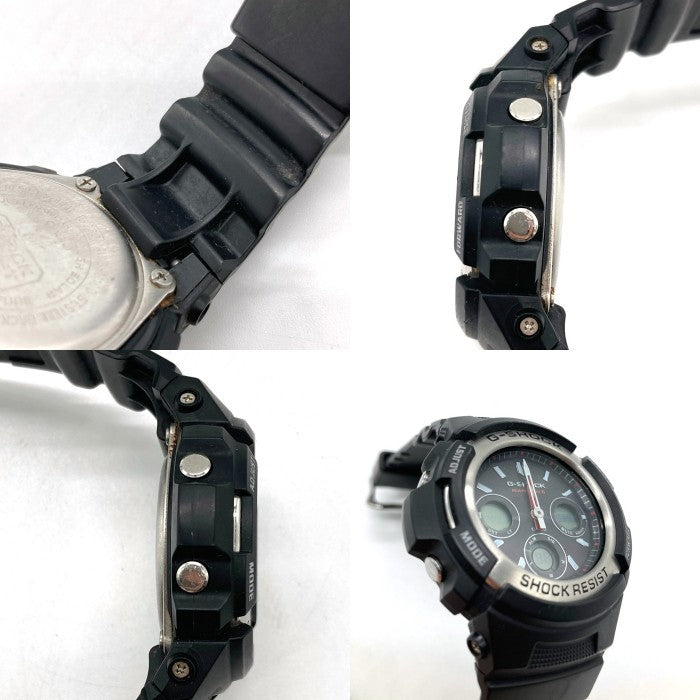 CASIO カシオ G-SHOCK タフソーラー マルチバンド6 デジアナ クォーツ腕時計 ブラック AWG-M100 瑞穂店