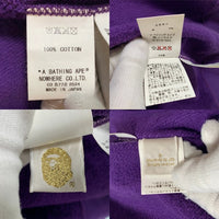 A BATHING APE アベイシングエイプ SHARK HOODIE シャーク フルジップスウェットパーカー パープル ホワイトカモ 日本製 Size L 福生店