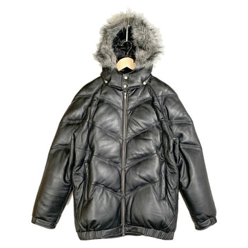 SUPREME シュプリーム 05AW Leather Down Jacket レザーダウンジャケット ブラック ファー Size L 福生店
