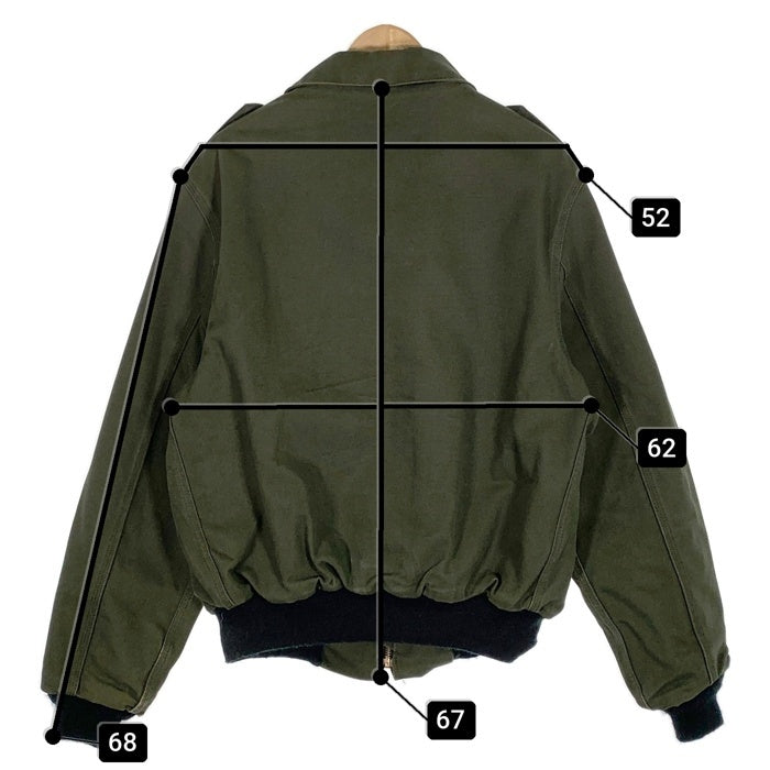 90`s Carhartt カーハート ダック ボンバージャケット サンタフェ モスグリーン JR264 Size L 福生店