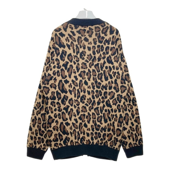Beams ビームス レオパード柄 カーディガン ブラウン Size L 瑞穂店