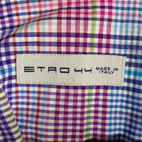 ETRO エトロ コットン チェックシャツ マルチ 161-14570-6033 イタリア製 Size 44 福生店