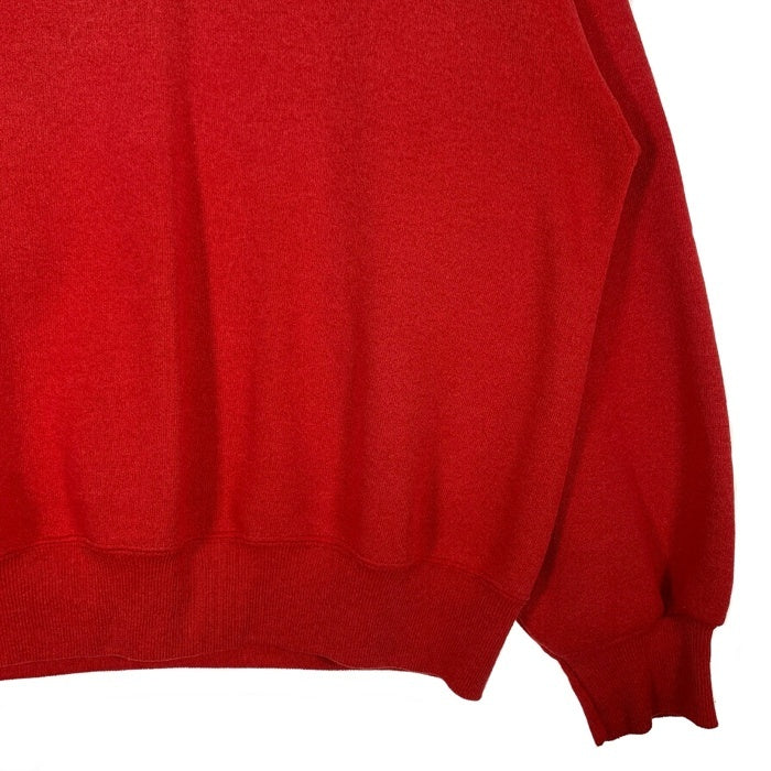 80's Hanes ヘインズ 前V ブランク スウェットトレーナー レッド 無地 Size M 福生店