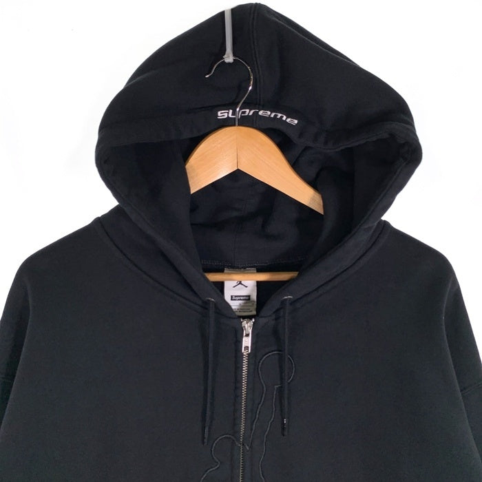 SUPREME シュプリーム JORDAN ジョーダン 26SS Jordan Hooded Sweatshirt ジップアップ フーデッド スウェットシャツ フーディー パーカー ブラック IR6459-010 Size L 福生店