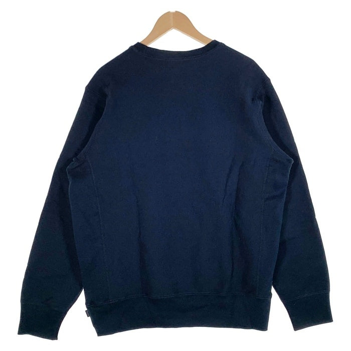 SUPREME シュプリーム 18AW Box Logo Crewneck Sweatshirt ボックスロゴ クルーネックスウェットトレーナー ネイビー 同色ボックス Size M 福生店
