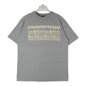 STUSSY ステューシー ラスタ トムトム プリント Tシャツ グレー sizeL 瑞穂店