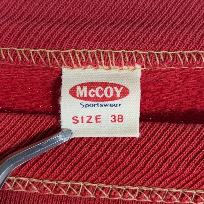 THE REAL McCOY'S ザ リアルマッコイズ A.C.T.ATHLETICS クルーネックスウェット レッド イエロー Size 38 福生店