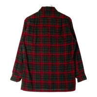 PENDLETON ペンドルトン ウール 長袖シャツ 60s チェック ブラックxレッド sizeS 瑞穂店