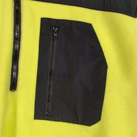 DIESEL ディーゼル S-TRAIL ハーフジップ プルオーバーフリースジャケット 蛍光イエロー Size XL 福生店