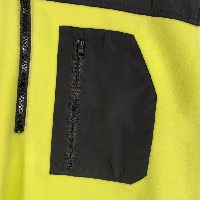 DIESEL ディーゼル S-TRAIL ハーフジップ プルオーバーフリースジャケット 蛍光イエロー Size XL 福生店