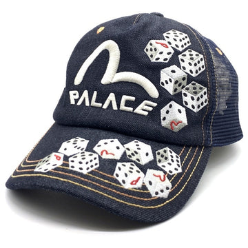 PALACE パレス 24SS EVISU エヴィス DICE MESH TRUCKER RAW ダイス&ロゴ デニムトラッカーキャップ メッシュ インディゴ 福生店