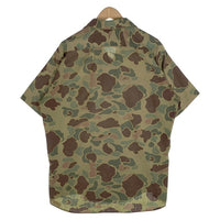 70's Duxbak ダックスバック ダックハンターカモ 半袖シャツ グリーン Size L 相当 福生店