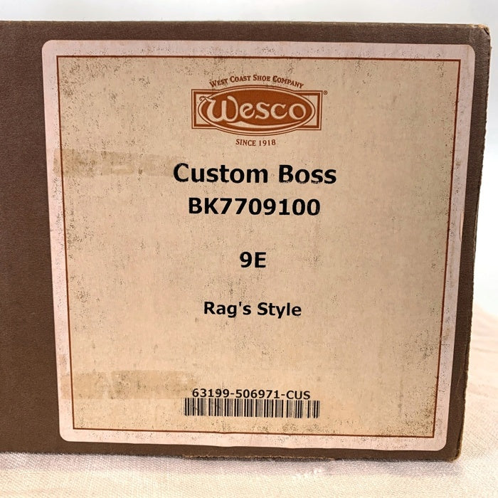 Wesco ウエスコ Custom Boss カスタムボス エンジニアブーツ ビブラムソール ブラック BK7709100 Size US 9E 福生店