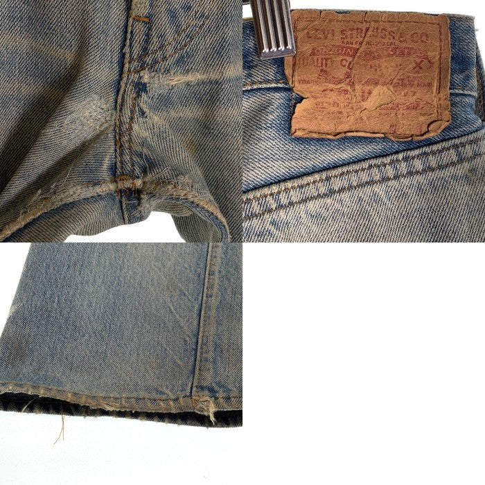 70's Levi's リーバイス 66後期 501 デニムパンツ インディゴ ダメージ リペア有 Size 34×32 福生店