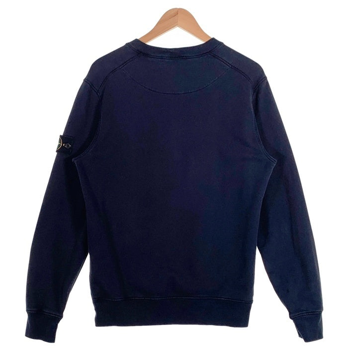 STONE ISLAND ストーンアイランド Cotton Round Neck Long Sleeves ワッペンパッチ スウェットトレーナー ブラック 731563020 Size M 福生店
