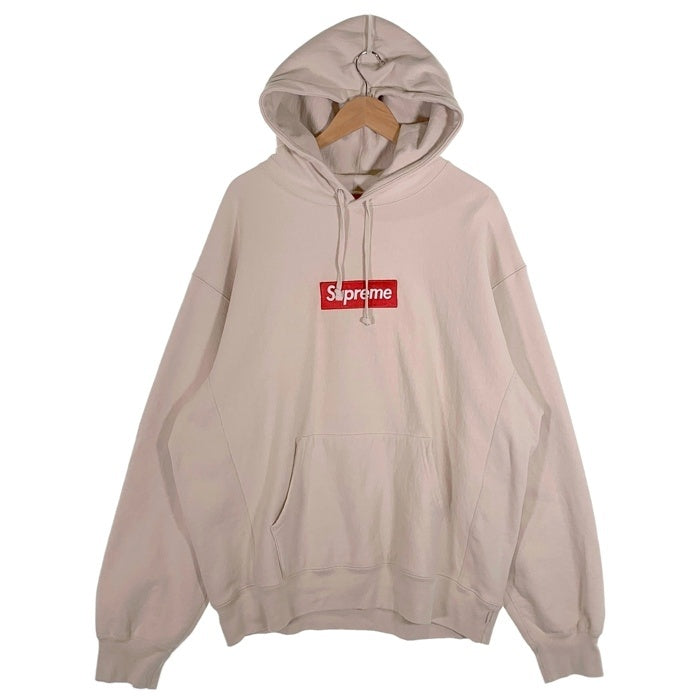 SUPREME シュプリーム FW24 Box Logo Hooded Sweatshirt ボックスロゴ フーデッド スウェットシャツ プルオーバー パーカー フーディー STONE ストーン ベージュ カナダ製 Size XL 福生店