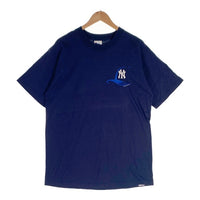 PRO PLAYER プロプレイヤー Newyork Yankees ニューヨーク ヤンキース 半袖 刺繍 Tシャツ ネイビー USA製 Size L 福生店