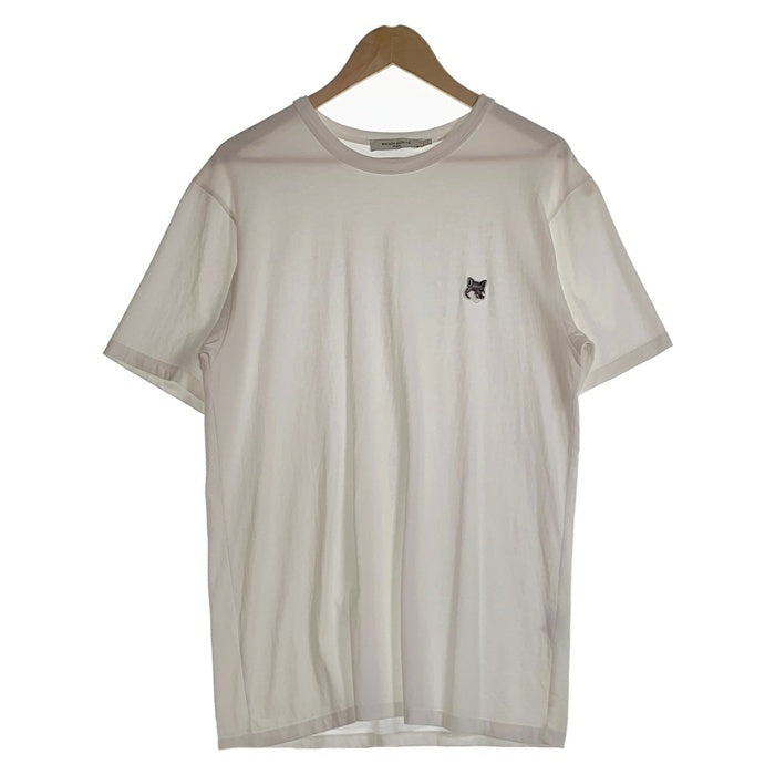 MAISON KITSUNE メゾンキツネ グレーフォックスワッペン Tシャツ ホワイト GM00118KJ0008 Size L 福生店