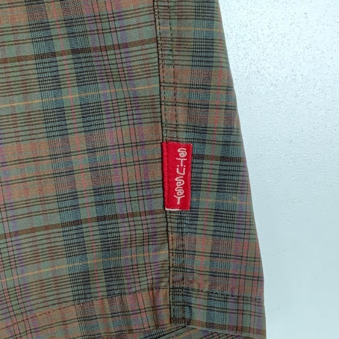 80-90's STUSSY ステューシー チェック柄 イージーショートパンツ グリーン コットン USA製 Size M 福生店