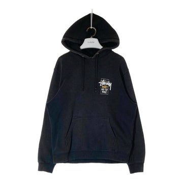 STUSSY ステューシー スカル 薔薇 バラ パーカー ブラック sizeM 瑞穂店