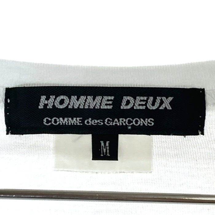 COMME des GARCONS HOMME DEUX コムデギャルソンオムドゥ DC-T015 AD2018 パッチワーク Tシャツ ホワイトxカーキ sizeM 瑞穂店