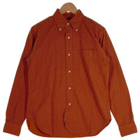 SUGAR CANE Light シュガーケーンライト ドット柄 フランネルボタンダウンシャツ 長袖 エンジ Size M 福生店