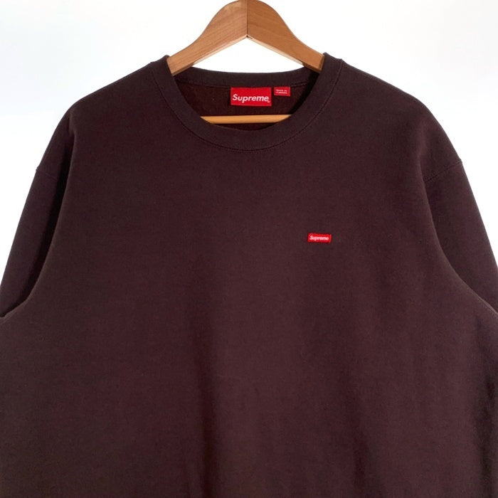 SUPREME シュプリーム 22AW Small Box Logo Crewneck Sweatshirt スモールボックスロゴ クルーネックスウェットトレーナー ブラウン Size M 福生店
