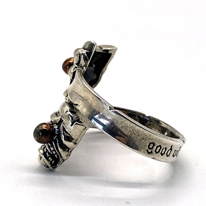 good vibrations グッドバイブレーションズ TWO FACE トゥーフェイス シルバーリング SV925 Size 17号 福生店