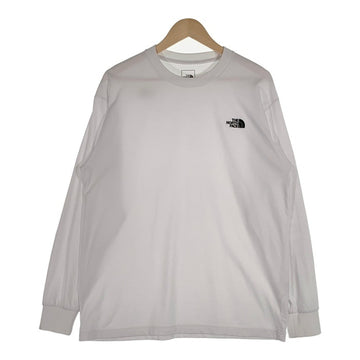 THE NORTH FACE ノースフェイス L/S MESSAGE LOGO TEE メッセージロゴ ロングスリーブTシャツ ホワイト NT82230A Size XL 福生店